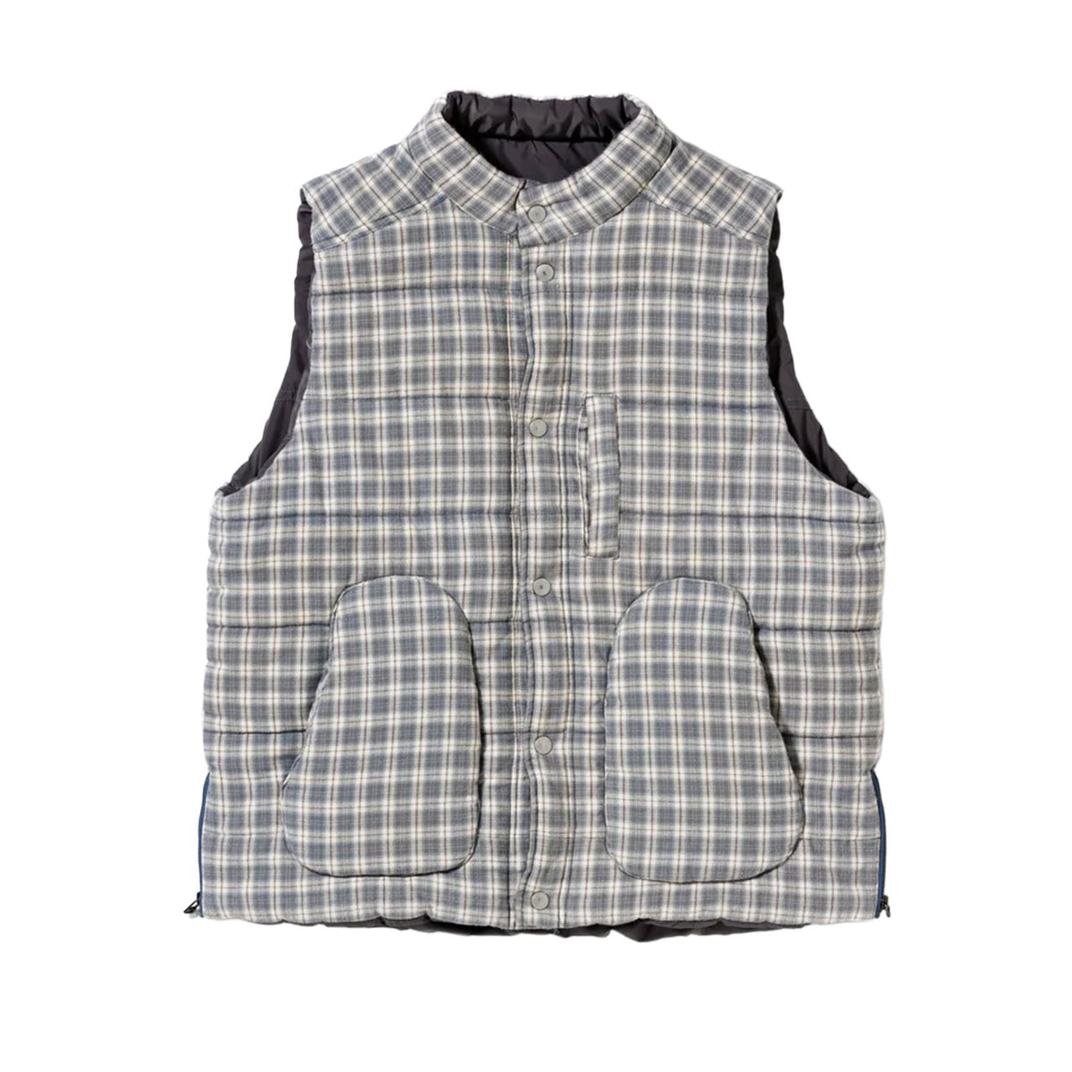 【ANACHRONORM】CHECK BATTING VEST｜AN479