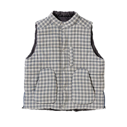【ANACHRONORM】CHECK BATTING VEST｜AN479