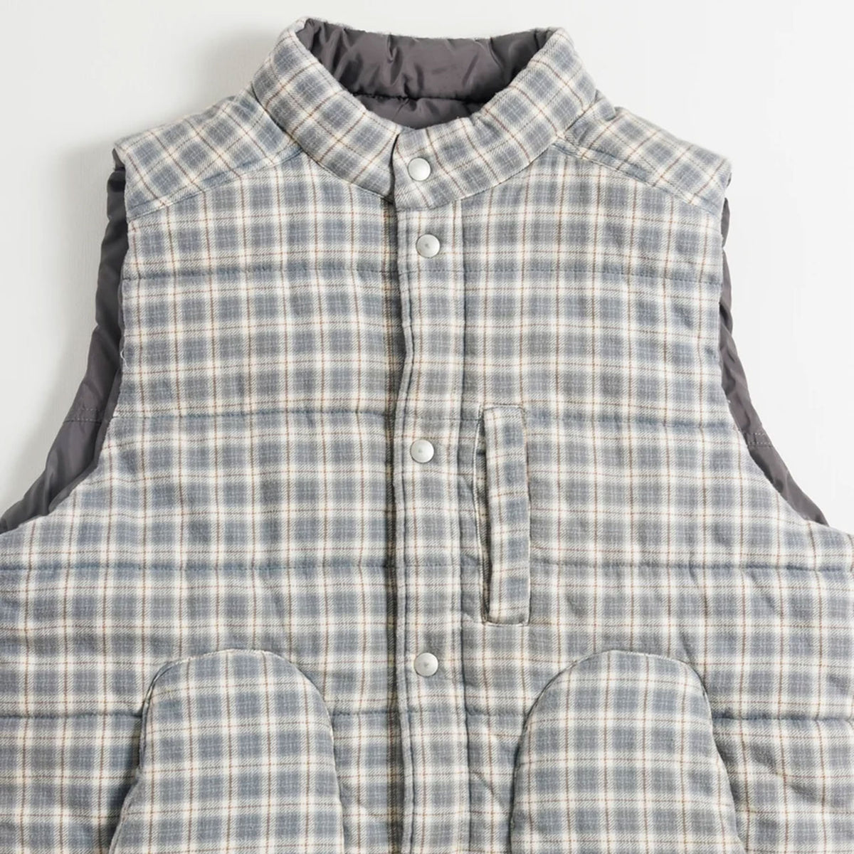 【ANACHRONORM】CHECK BATTING VEST｜AN479