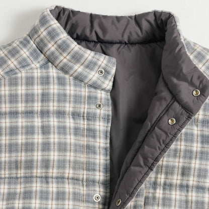 【ANACHRONORM】CHECK BATTING VEST｜AN479