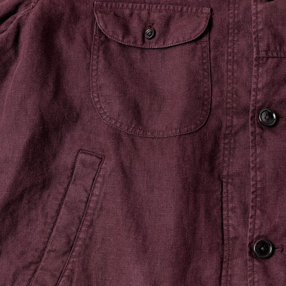 【ANACHRONORM】SULFUR DYED LINEN UTILITY JACKET｜ANA410