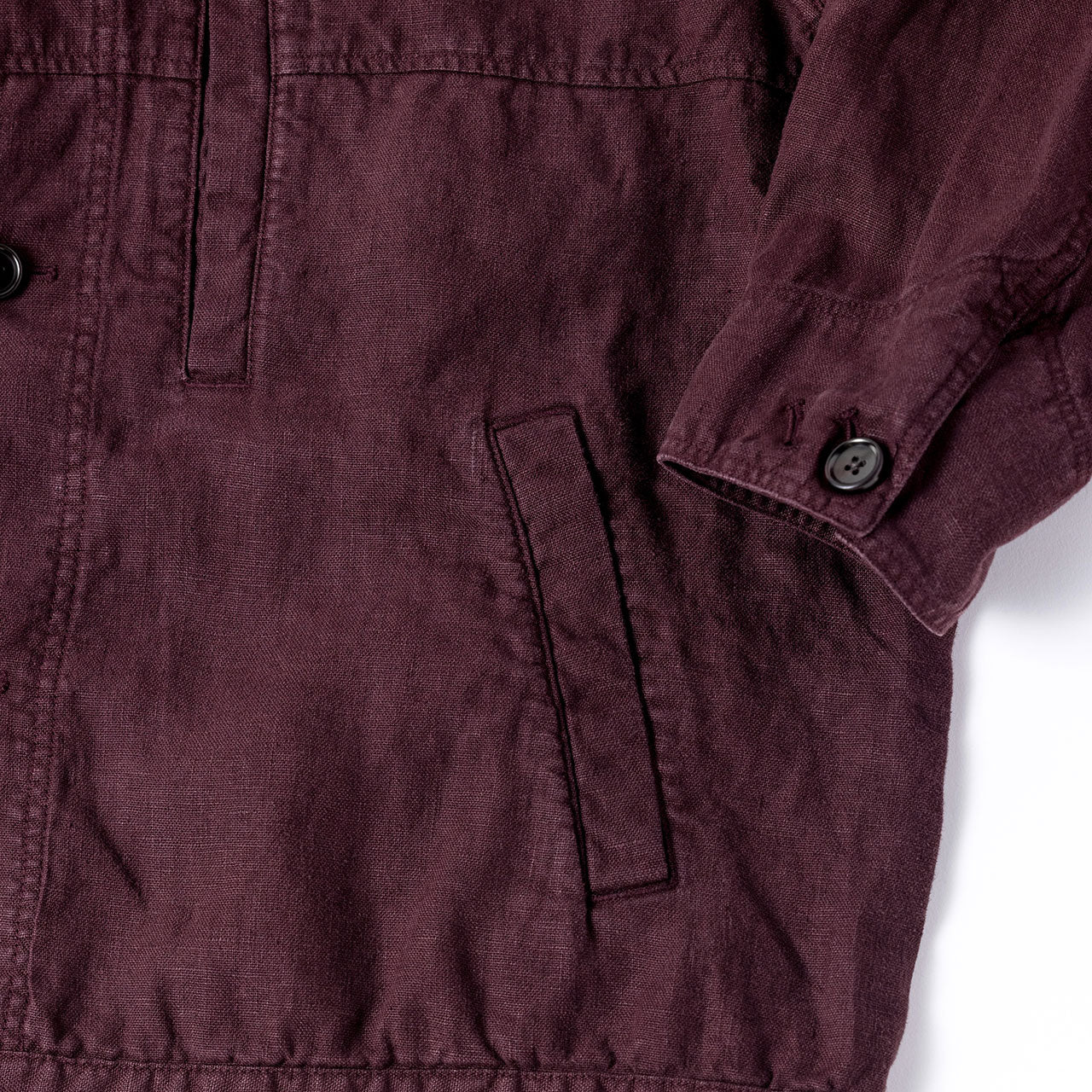 【ANACHRONORM】SULFUR DYED LINEN UTILITY JACKET｜ANA410