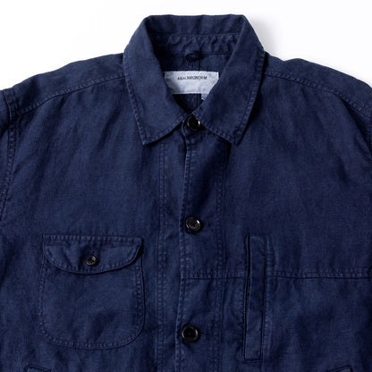 【ANACHRONORM】SULFUR DYED LINEN UTILITY JACKET｜ANA410