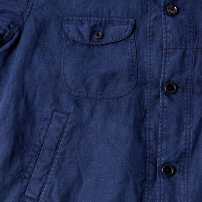【ANACHRONORM】SULFUR DYED LINEN UTILITY JACKET｜ANA410