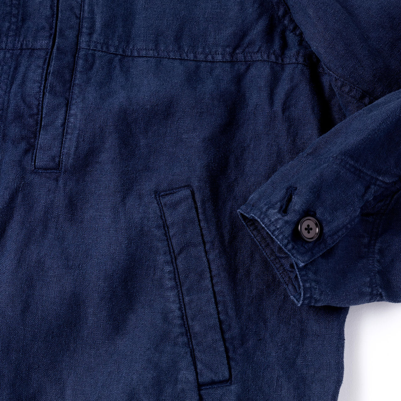 【ANACHRONORM】SULFUR DYED LINEN UTILITY JACKET｜ANA410