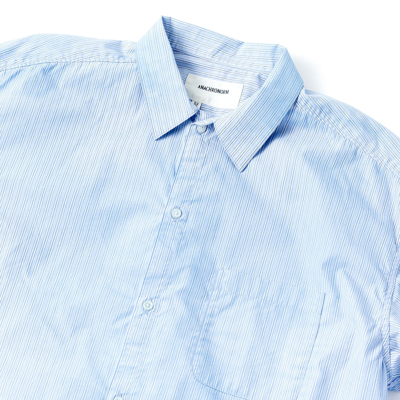 【ANACHRONORM】HAND-SPRAYED STRIPE SHIRTS｜AN420