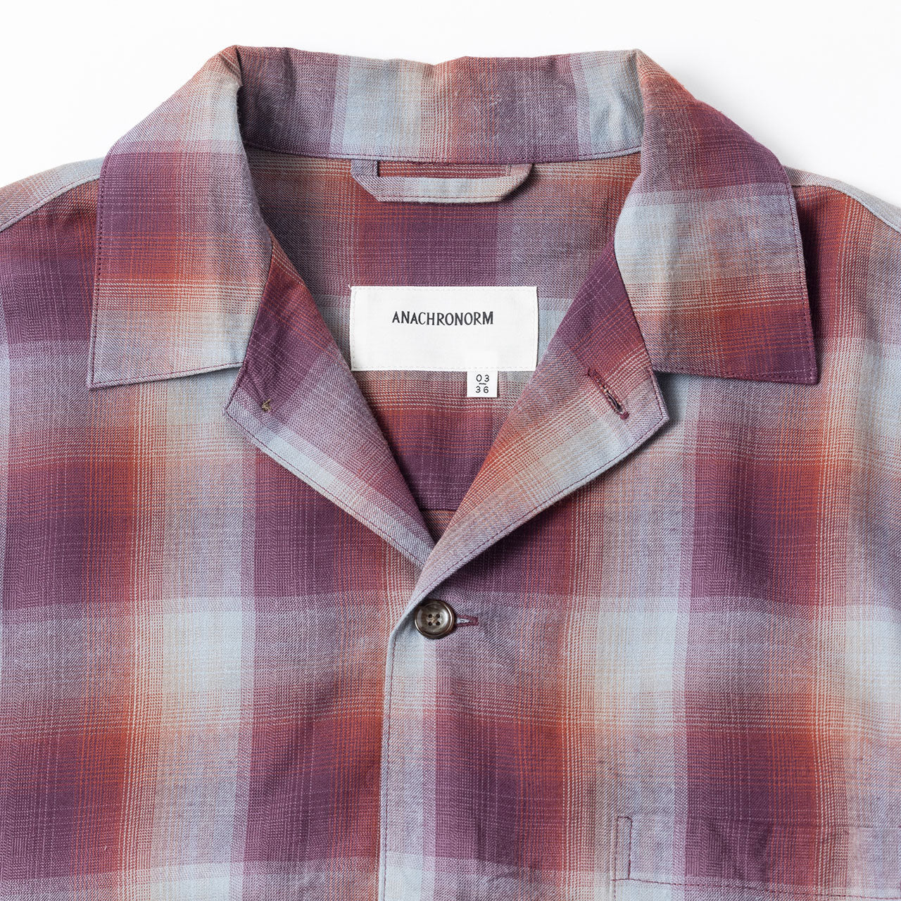 【ANACHRONORM】RELUX OPEN COLOR CHECK SHIRTS｜AN429