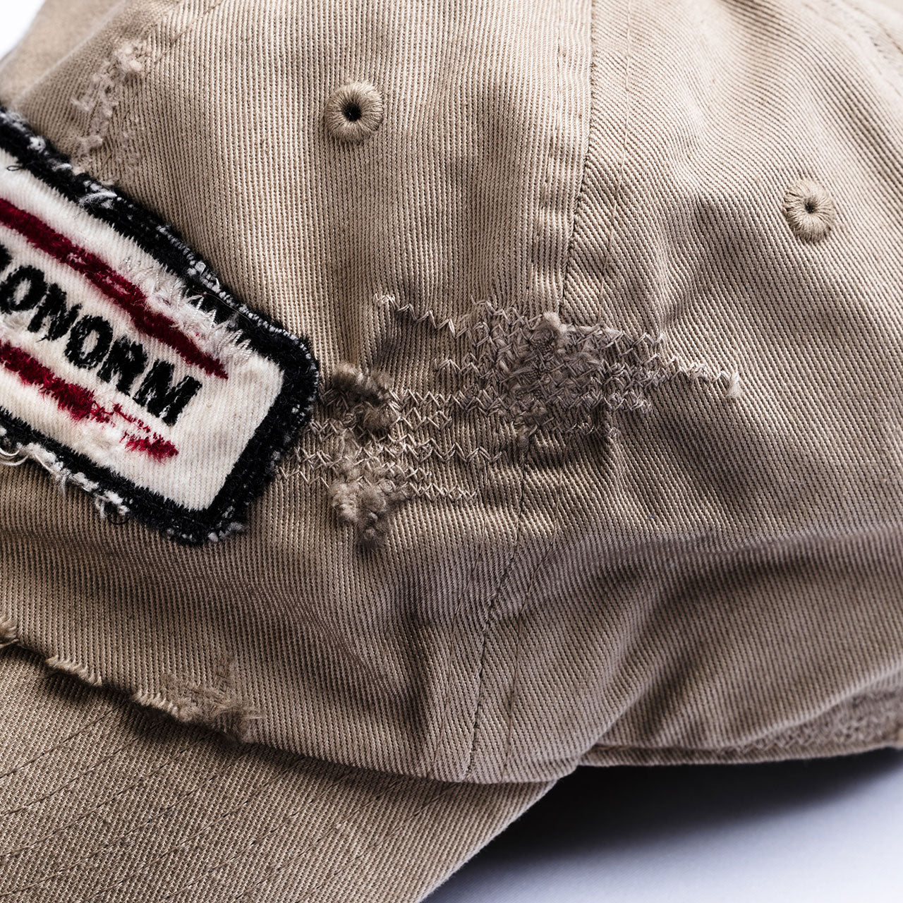 【ANACHRONORM】DISTRESSED PATCH 6PANEL CAP｜AN418