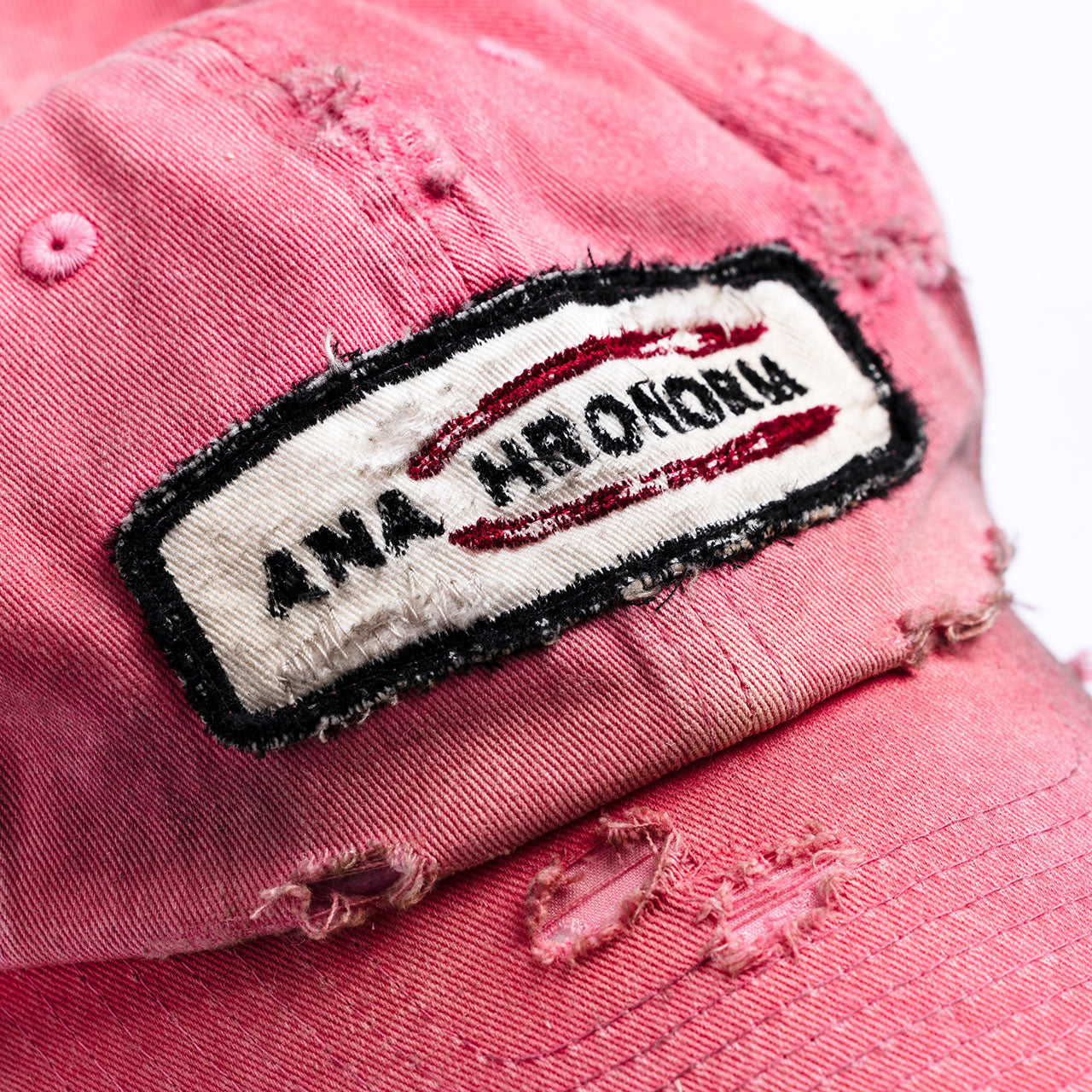 【ANACHRONORM】DISTRESSED PATCH 6PANEL CAP｜AN418