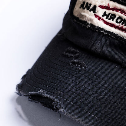 【ANACHRONORM】DISTRESSED PATCH 6PANEL CAP｜AN418
