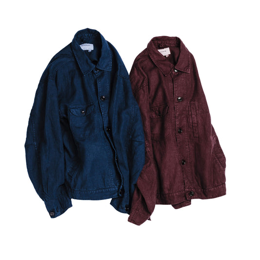 【ANACHRONORM】SULFUR DYED LINEN UTILITY JACKET｜ANA410