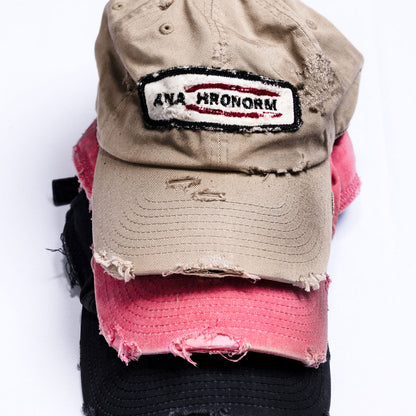 【ANACHRONORM】DISTRESSED PATCH 6PANEL CAP｜AN418