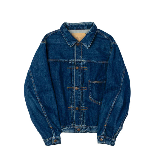 【ANACHRONORM】FRONT TUCK DENIM JACKET（ONE YEAR WASH）｜CONTEXT-005