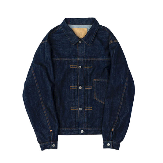【ANACHRONORM】FRONT TUCK DENIM JACKET（ONE WASH）｜CONTEXT-005