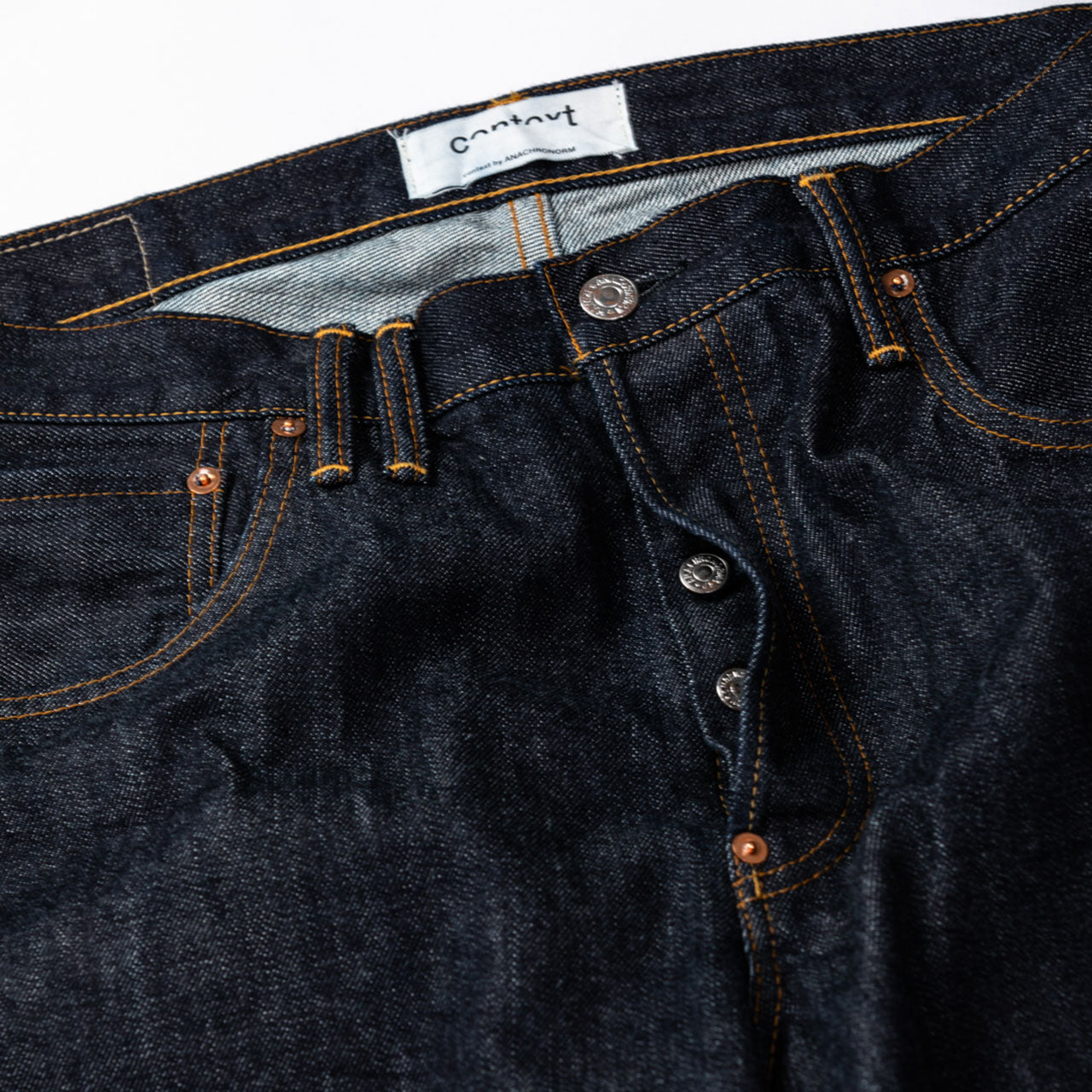 【ANACHRONORM】REGULAR TAPERED 5P PANTS ONE WASH｜CONTEXT-001
