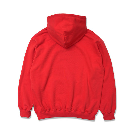 【TRIBE WEAR】BASIC ZIP UP HOODIE｜RED