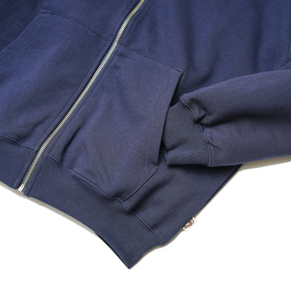 【TRIBE WEAR】Basic Zip Up Hoodie｜NAVY