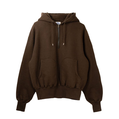 【tone】Flatlock Seam Fleece Half-Zip Hoodie｜TO-AW26-CLS03