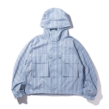【HELLA GREEN】Check Nylon jacket｜HG2520-JK07