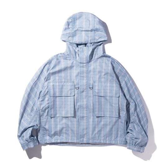 【HELLA GREEN】Check Nylon jacket｜HG2520-JK07