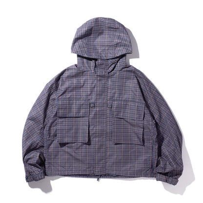 【HELLA GREEN】Check Nylon jacket｜HG2520-JK07
