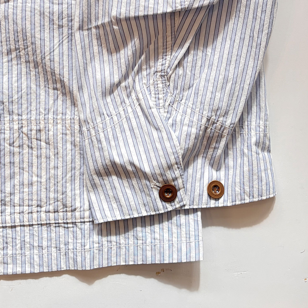 【H.UNIT】Stripe shirtalls｜H-JK062