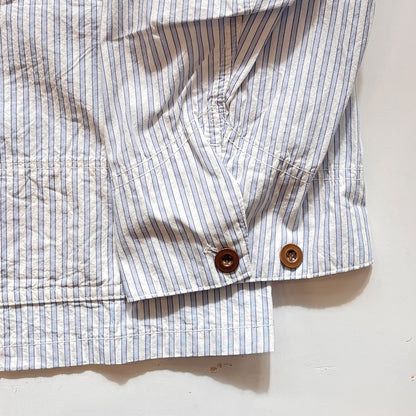 【H.UNIT】Stripe shirtalls｜H-JK062