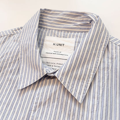 【H.UNIT】Stripe shirtalls｜H-JK062