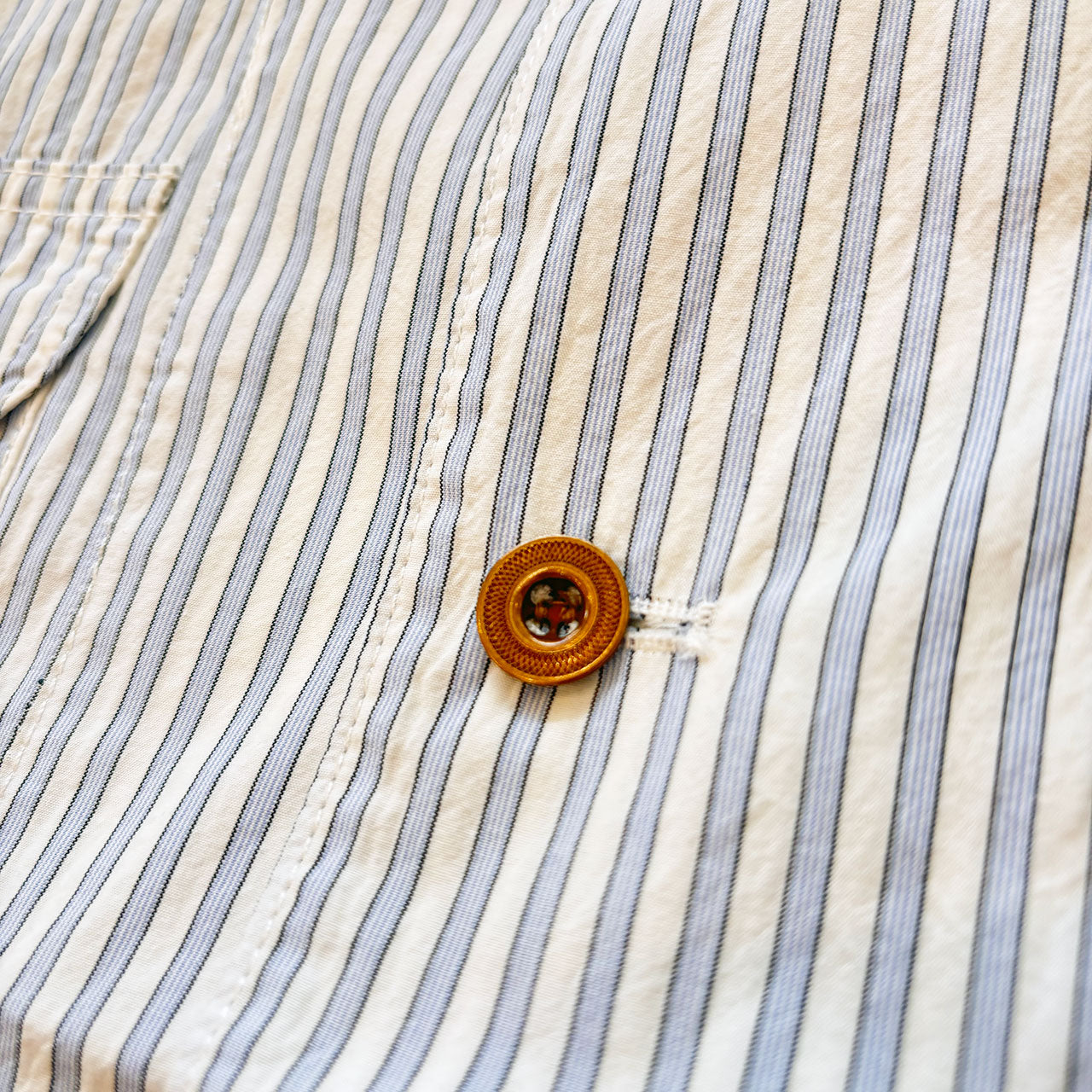 【H.UNIT】Stripe shirtalls｜H-JK062