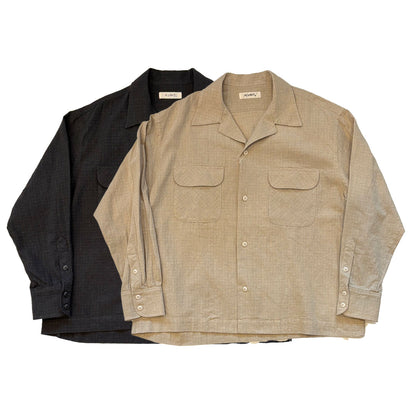 【H.UNIT】C/L check collar l/s shirt｜H-SH060