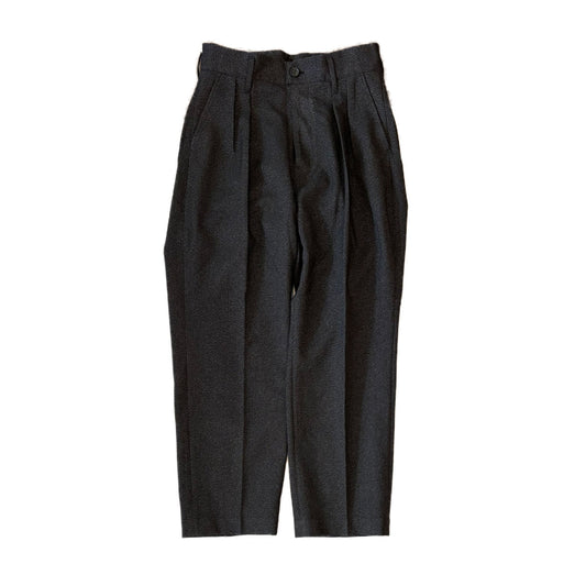 【H.UNIT】TECHTWEED two tuck trousers