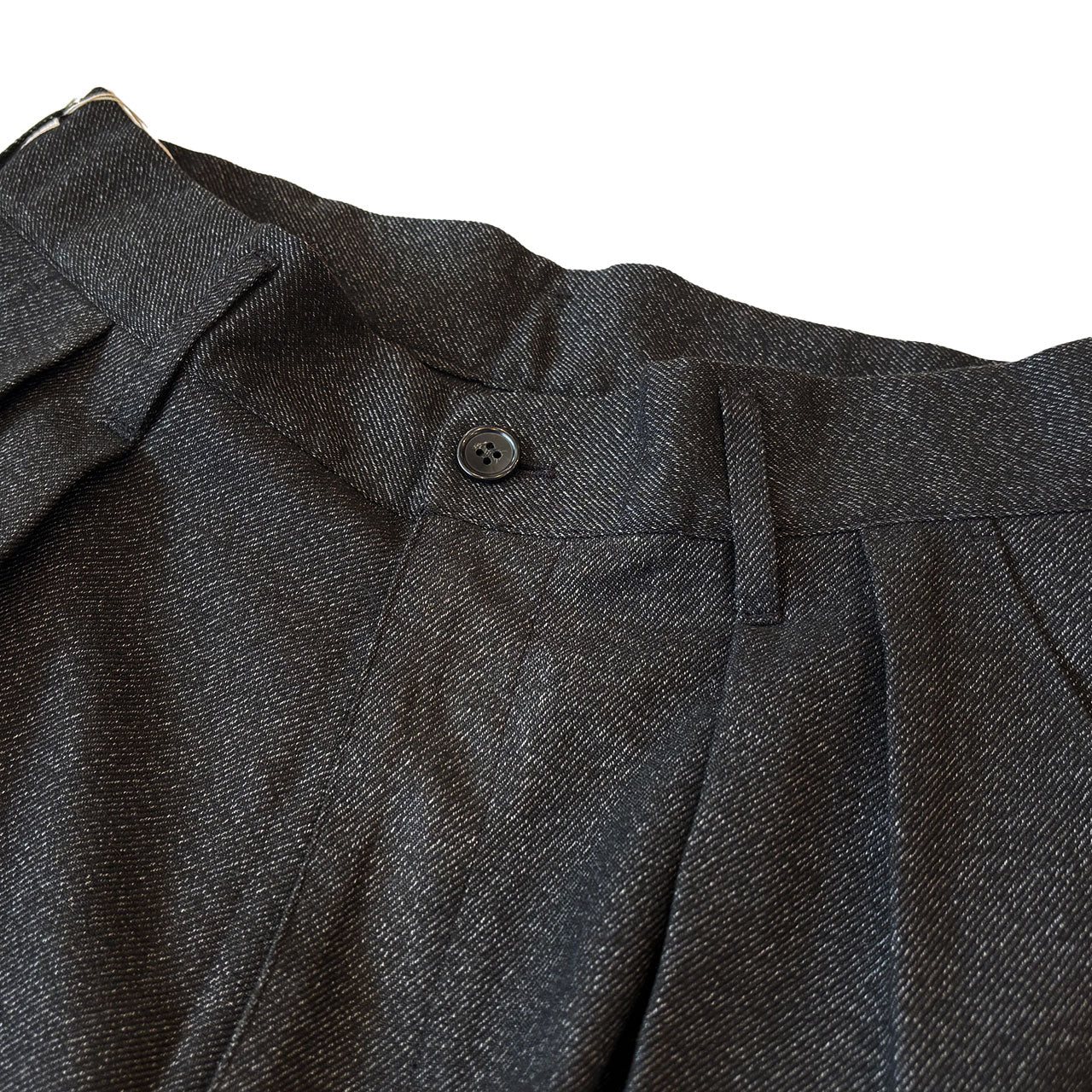 【H.UNIT】TECHTWEED two tuck trousers