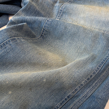 【H.UNIT】Denim side open painter（Used wash）