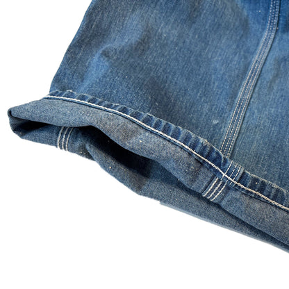 【H.UNIT】Denim side open painter（Used wash）