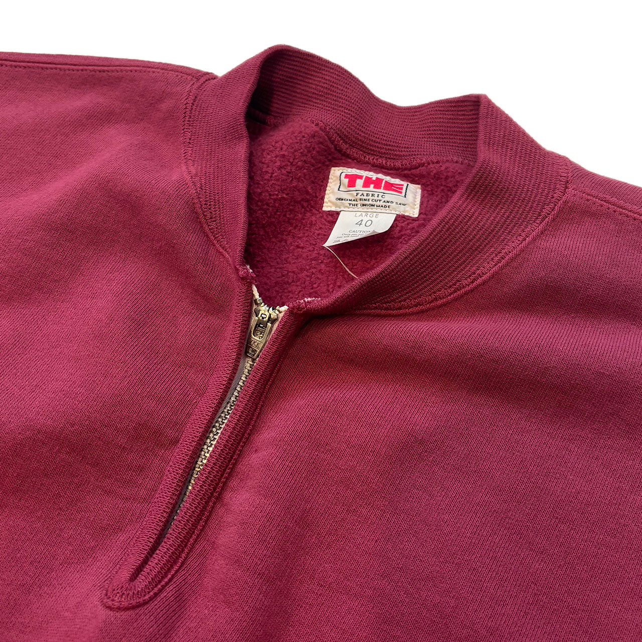 【THE UNION｜THE FABRIC】F-ZIP SWEAT｜TF-00531