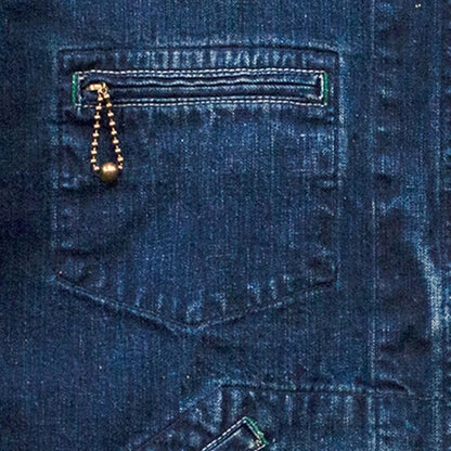 【H.UNIT】Denim zip work jacket(Washed)｜H-JK069