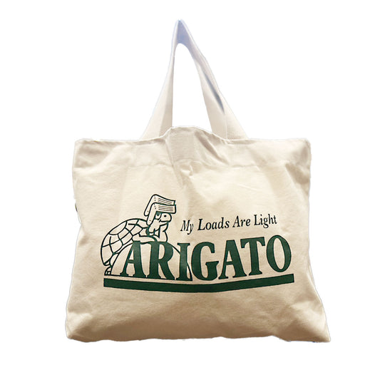 【MY LOADS ARE LIGHT】”ARIGATO”Canvas tote