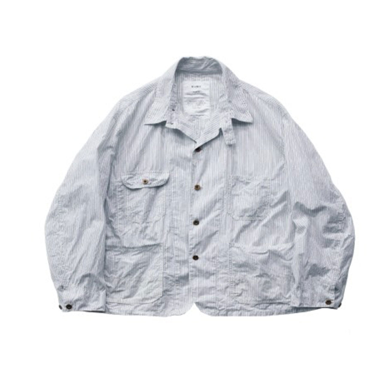 【H.UNIT】Stripe shirtalls｜H-JK062