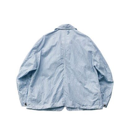 【H.UNIT】Stripe shirtalls｜H-JK062