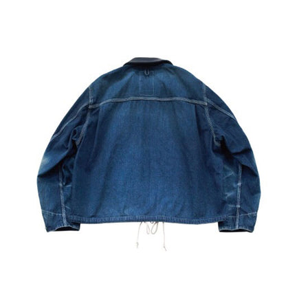 【H.UNIT】Denim zip work jacket(Washed)｜H-JK069