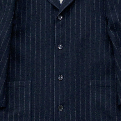 【H.UNIT】Wool stripe raglan aterier coat｜H-CT031