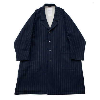【H.UNIT】Wool stripe raglan aterier coat｜H-CT031