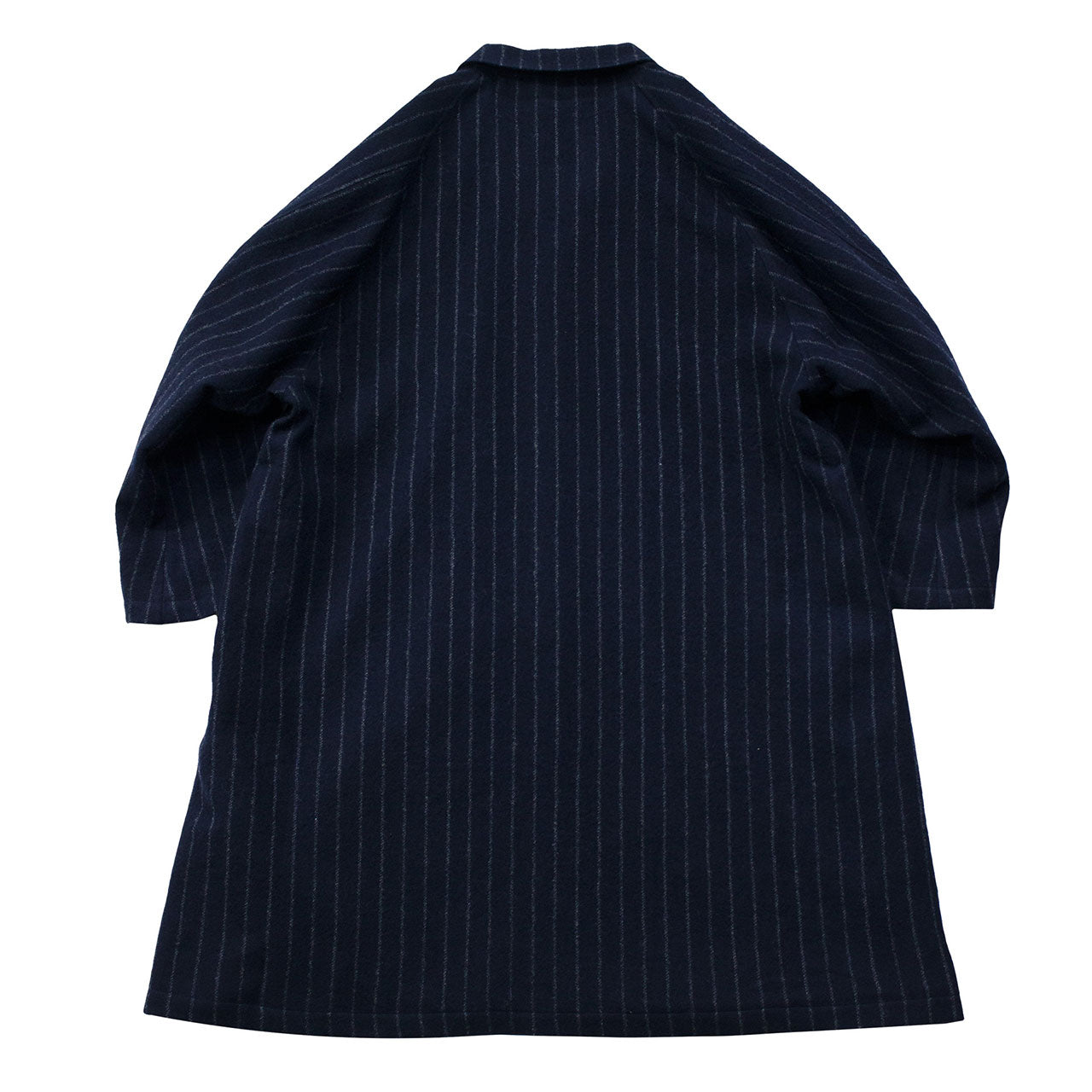 【H.UNIT】Wool stripe raglan aterier coat｜H-CT031