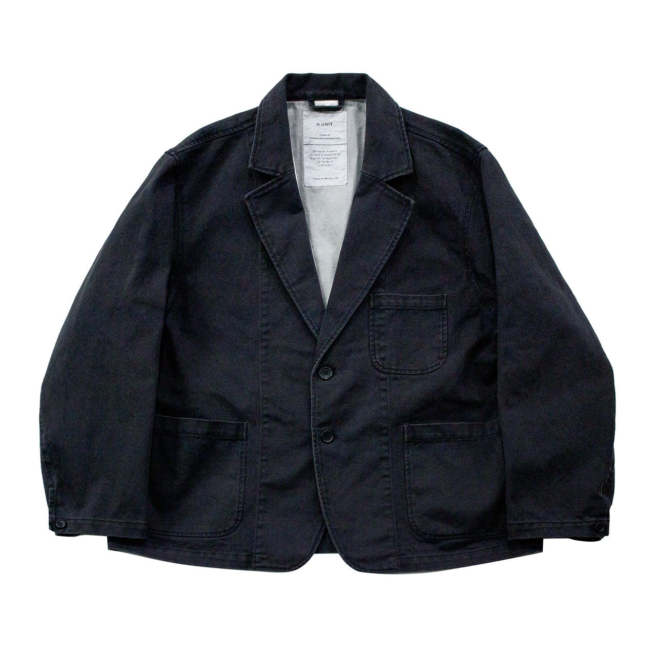 【H.UNIT】Sulfur drill 3P jacket｜H-JK075